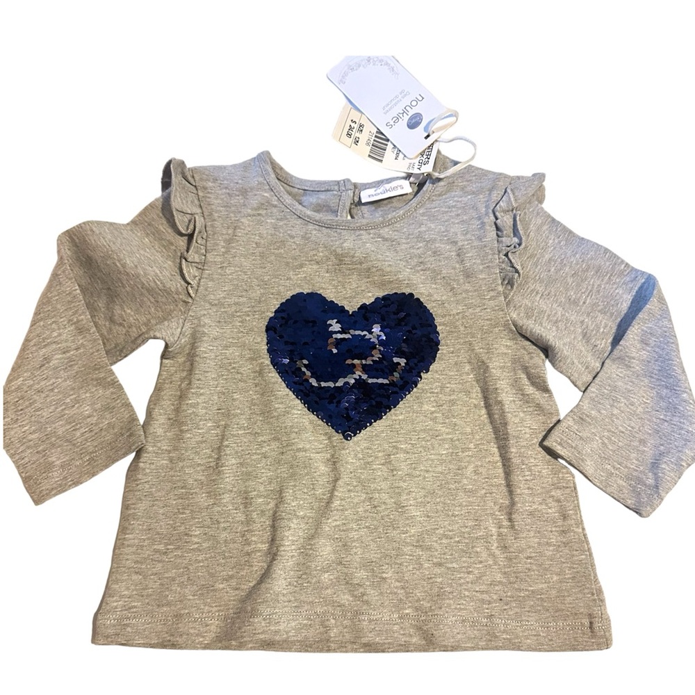 NOUKIE’S long sleeve sequins tee